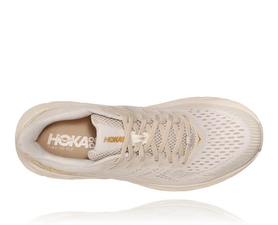 Hoka One One Running Shoes Mens White - Clifton 7 - 01543AWOB